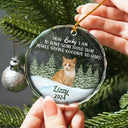 Memorial, Pet Lovers - Custom Photo How Lucky I Am Memorial Dog Cat - Personalized Glass Ornament