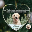 Memorial, Pet Lovers - Custom Photo How Lucky I Am Memorial Dog Cat - Personalized Glass Ornament