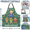 Gift For Grandma, Gift For Mother - Gingerbread Christmas Grandma's Kitchen - Personalized Apron