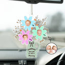 Gift For Grandma, Gift For Mother - Custom Photo Handpicked With Love For Mommy Nana - Personalized Acrylic Car Hanger