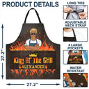 Happy,Gift For Husband,Grilling - King Of The Grill - Personalized Apron