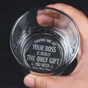 Gifts For Colleagues - Having Us Is The Only Gift You Need - Personalized Engraved Whiskey Glass
