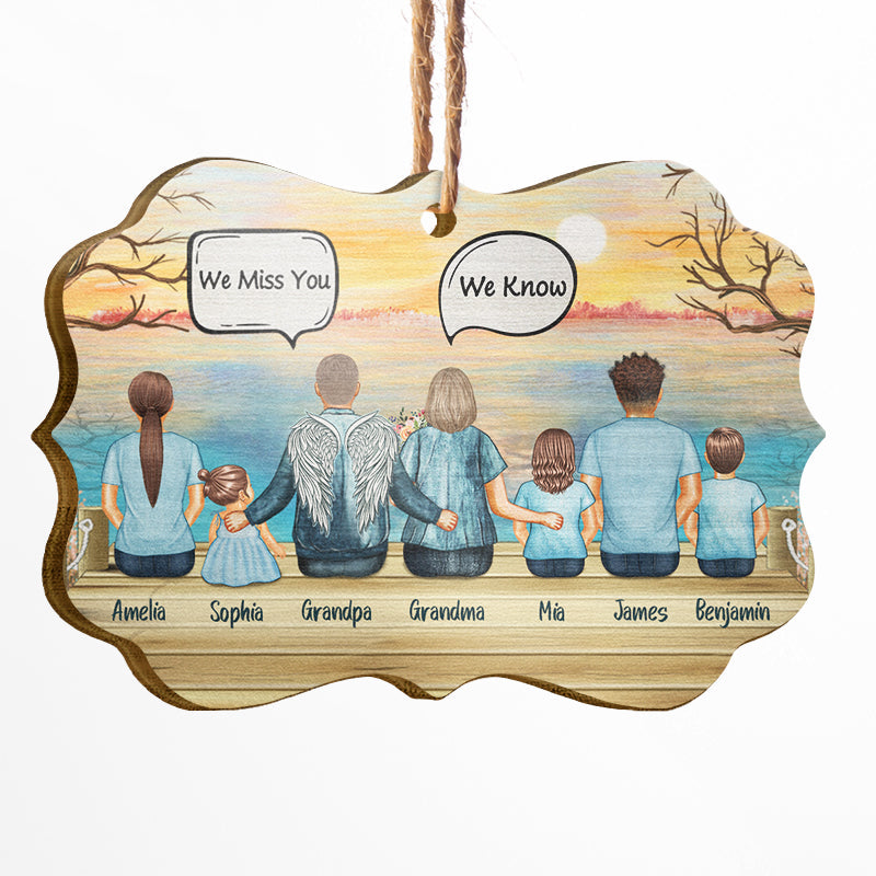 Still Talk About You Grandparents Grandkid Grandpa Grandma Skin - Memorial Gift - Personalized Custom Wooden Ornament, Aluminum Ornament