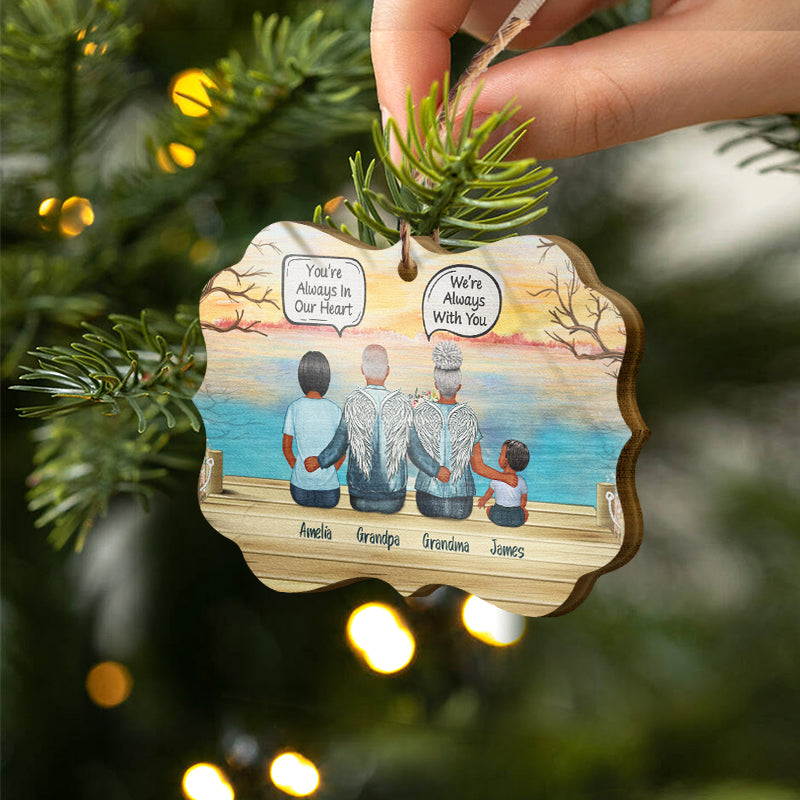 Still Talk About You Grandparents Grandkid Grandpa Grandma Skin - Memorial Gift - Personalized Custom Wooden Ornament, Aluminum Ornament