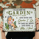 And Into The Garden I Go Gardening - Garden Sign - Personalized Custom Classic Metal Signs