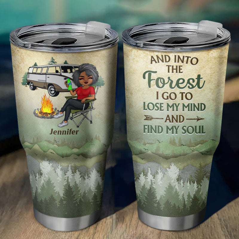 Never Dreamed I'd Grow Up To Be A Super Sexy Camping Lady - Gift For Campers - Personalized Custom 30 Oz Tumbler