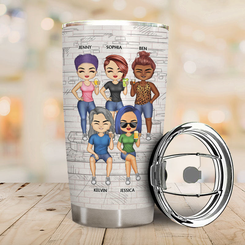 We're Not Sugar And Spice And Everything Nice We're Sage And Hood White Best Friends - Bestie BFF Gift - Personalized Custom Tumbler