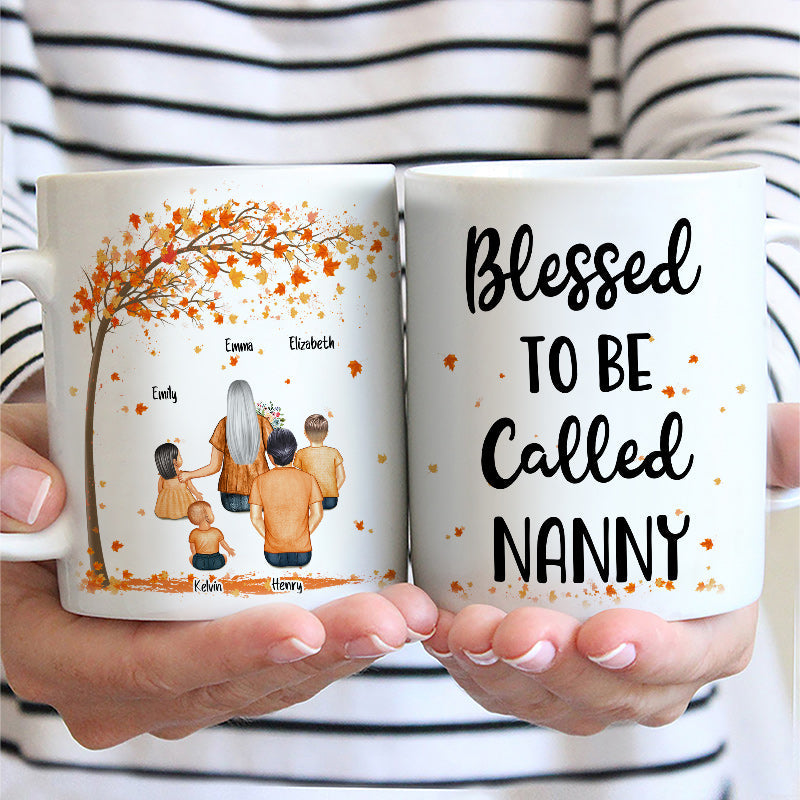 Blessed To Be Called Grandma - Gift For Grandmother - Personalized Custom Mug