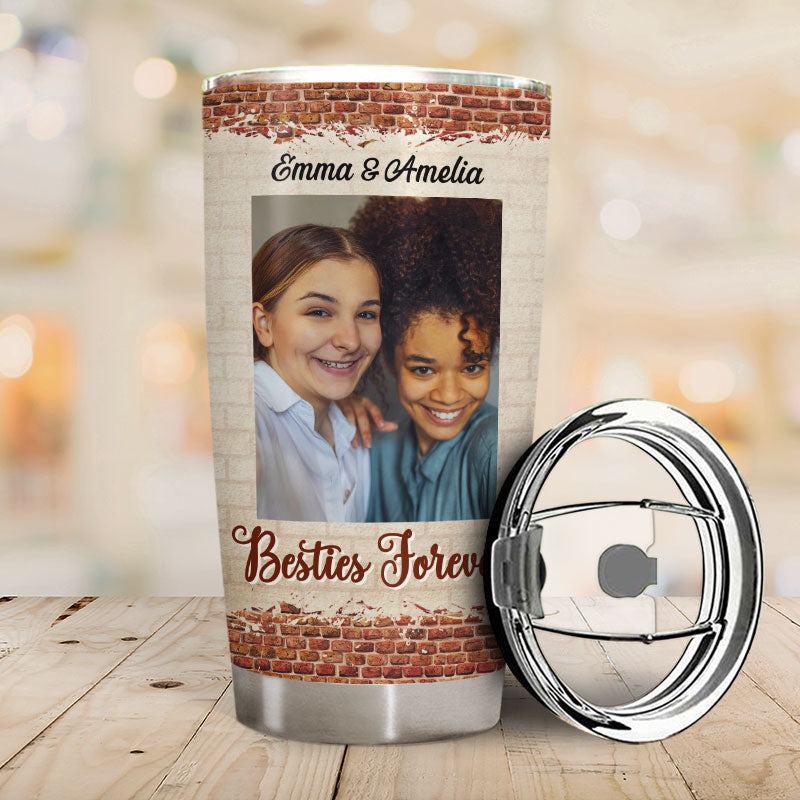 Custom Photo We're Not Sugar And Spice And Everything Nice We're Sage And Hood Best Friends - Bestie BFF Gift - Personalized Custom Tumbler