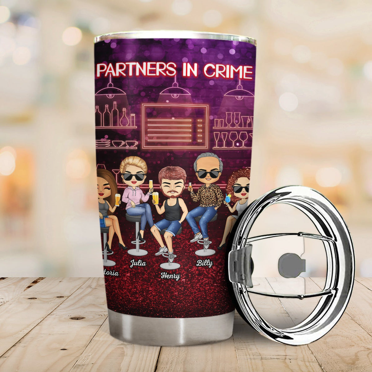 Partners In Crime Just Remember If We Get Caught Party Best Friends - Bestie BFF Gift - Personalized Custom Tumbler