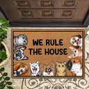 We Rule The House - Gift For Dog Lovers & Cat Lovers - Personalized Custom Doormat