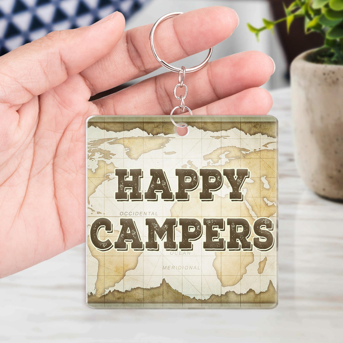 Keys To The Camper - Anniversary, Loving Gifts For Couples, Husband, Wife, Camping Lovers - Personalized Acrylic Keychain