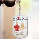 I Hope Your Day Backside - Anniversary, Vacation, Funny Gift For Couples, Family - Personalized Aluminum Keychain