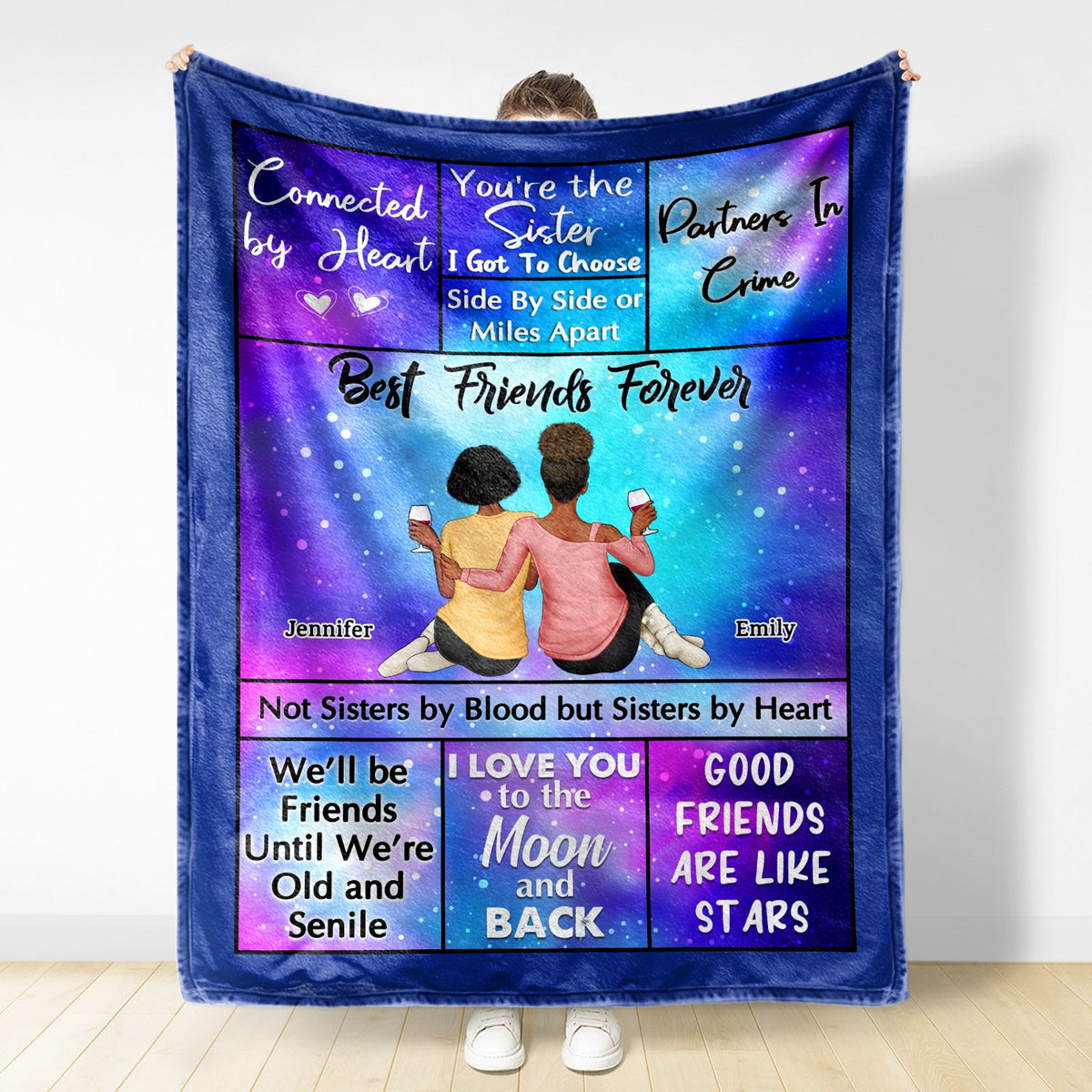 Best Friends Forever - Loving Gifts For Besties - Personalized Fleece Blanket