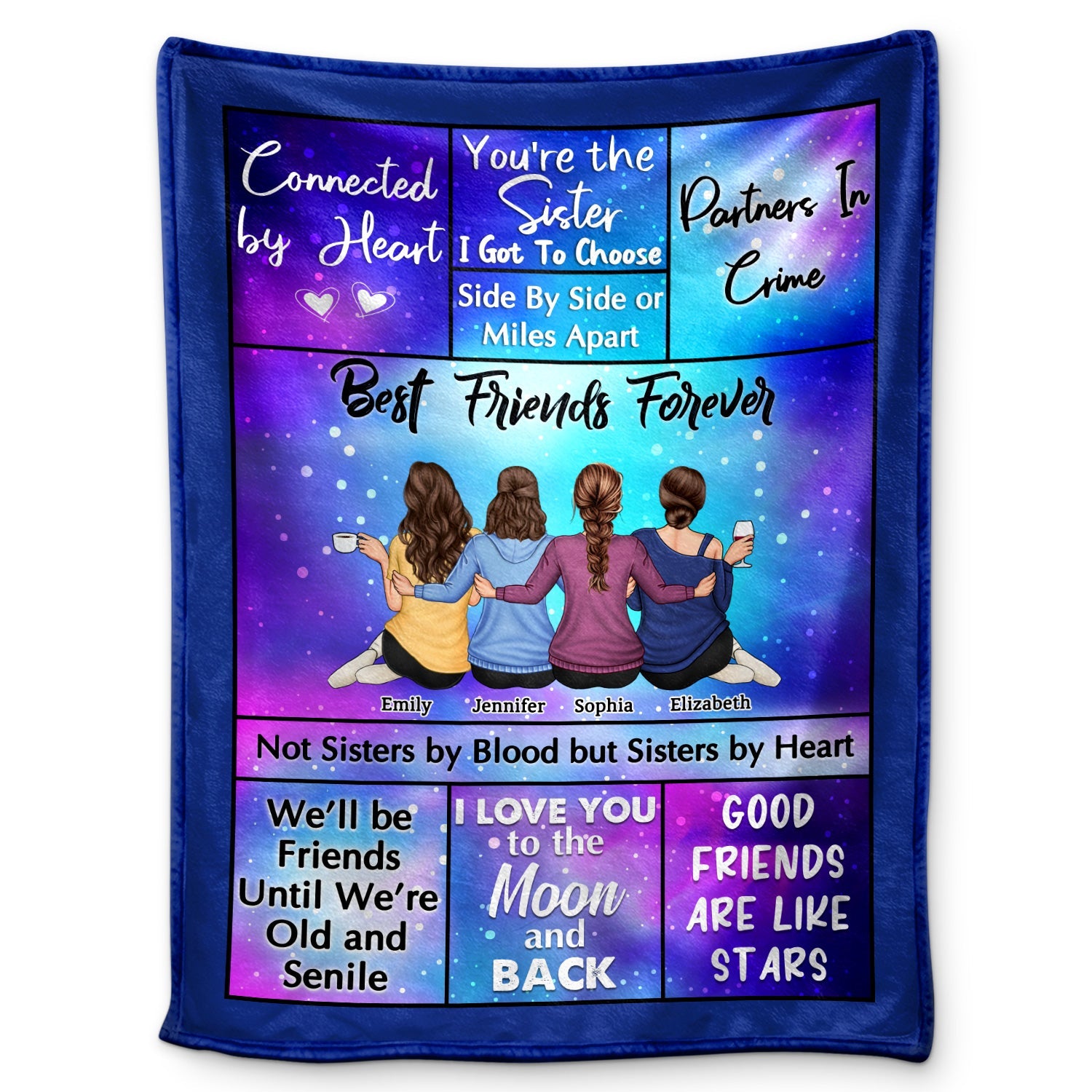 Best Friends Forever - Loving Gifts For Besties - Personalized Fleece Blanket