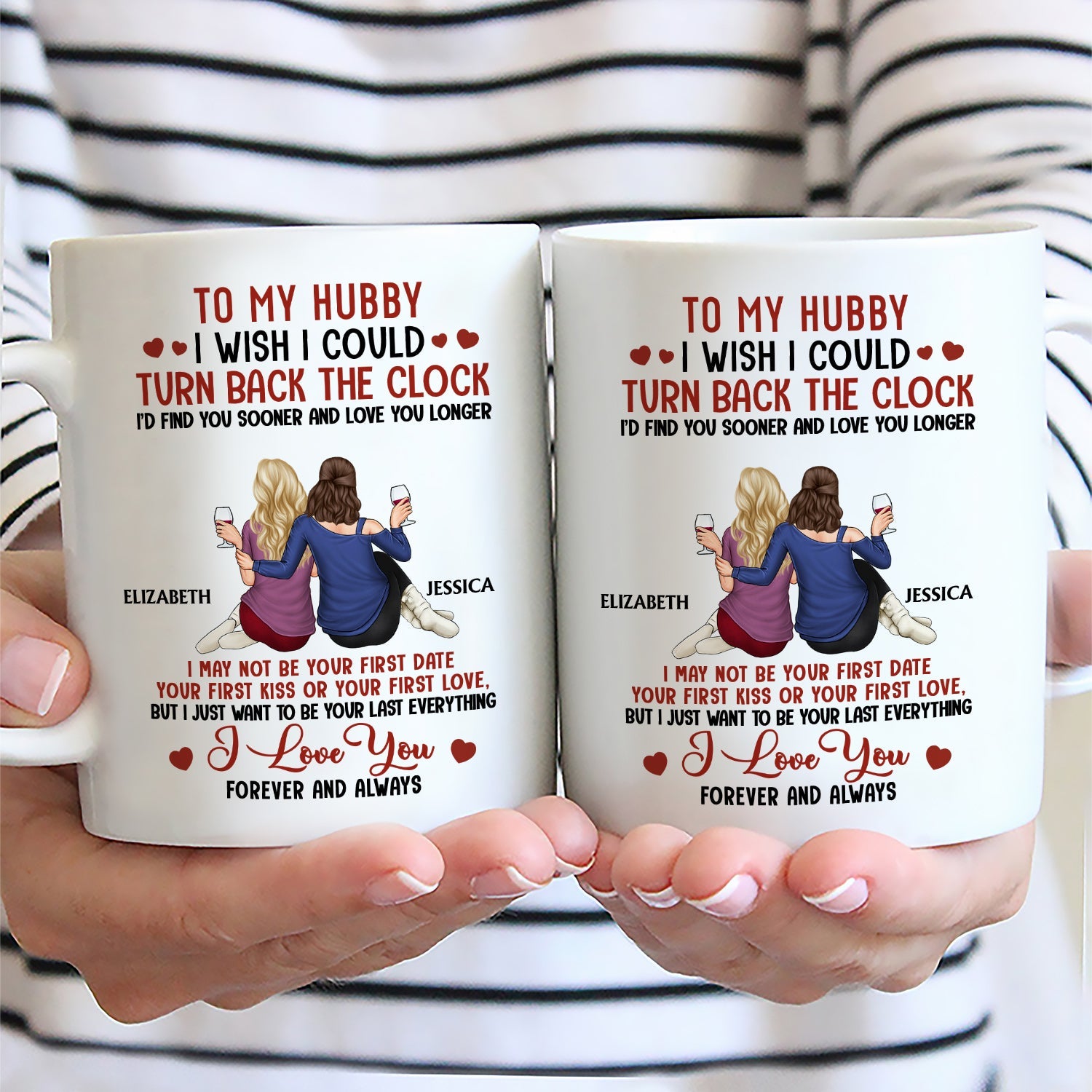 I Wish I Could Turn Back The Clock - Anniversary, Loving Gift For Couples, Husband, Wife - Personalized Mug