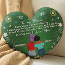 Even When I'm Not Close By - Gift For Sisters, Besties, Daughters - Personalized Heart Shaped Pillow