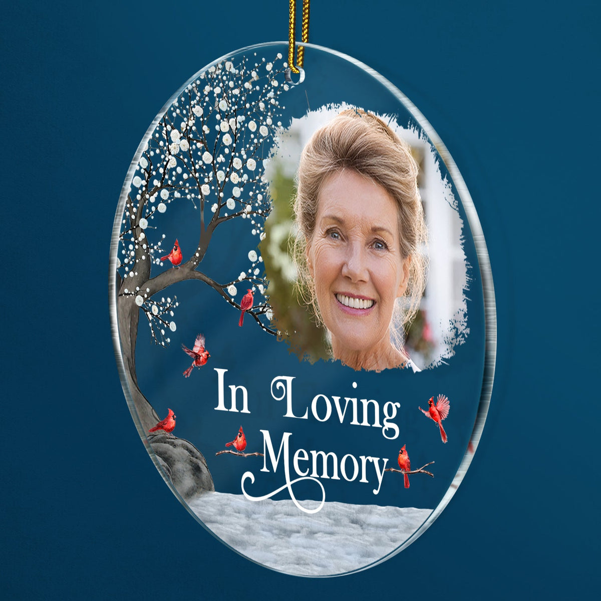 Custom Photo I'm Always With You - Memorial Gift For Family, Friends - Personalized Circle Acrylic Ornament