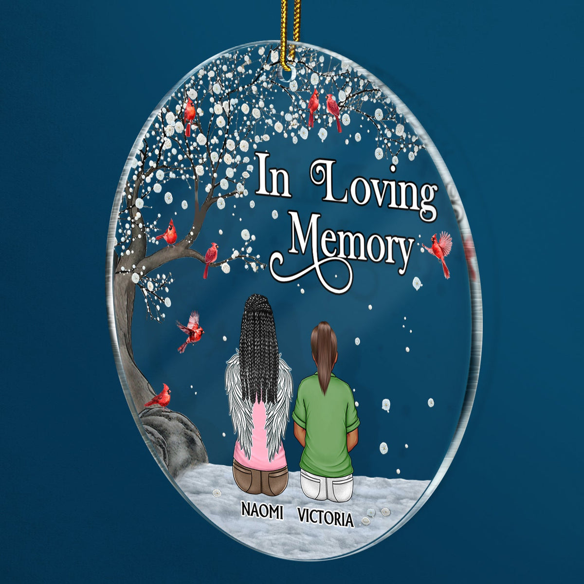 I'm Always With You - Christmas, Memorial Gift For Family, Friends - Personalized Circle Acrylic Ornament