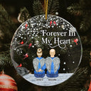 I'm Always With You - Christmas, Memorial Gift For Family, Friends - Personalized Circle Acrylic Ornament