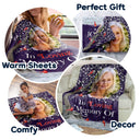 Custom Photo Our Love For You Will Never Cease - Memorial Gift For Family, Siblings, Friends - Personalized Fleece Blanket