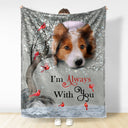 Custom Photo When You Miss Me - Loving, Memorial Gift For Family, Siblings, Friends - Personalized Fleece Blanket