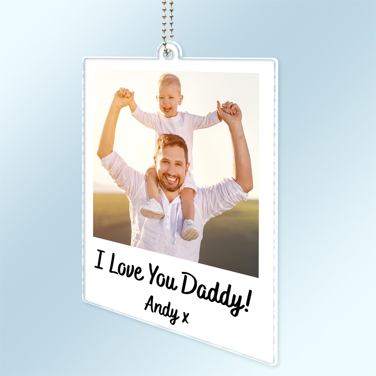 Custom Photo Drive Safe - Gift For Couples, Besties, Dad, Mom, Family - Personalized Acrylic Car Hanger