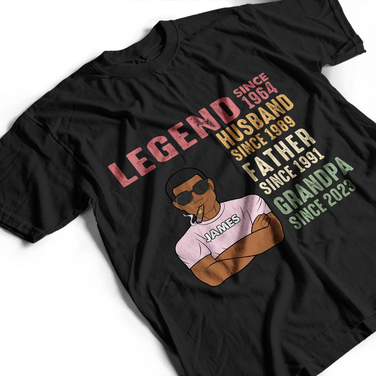 Legend Husband Father Grandpa - Funny Gift For Dad, Father, Grandpa - Personalized T Shirt