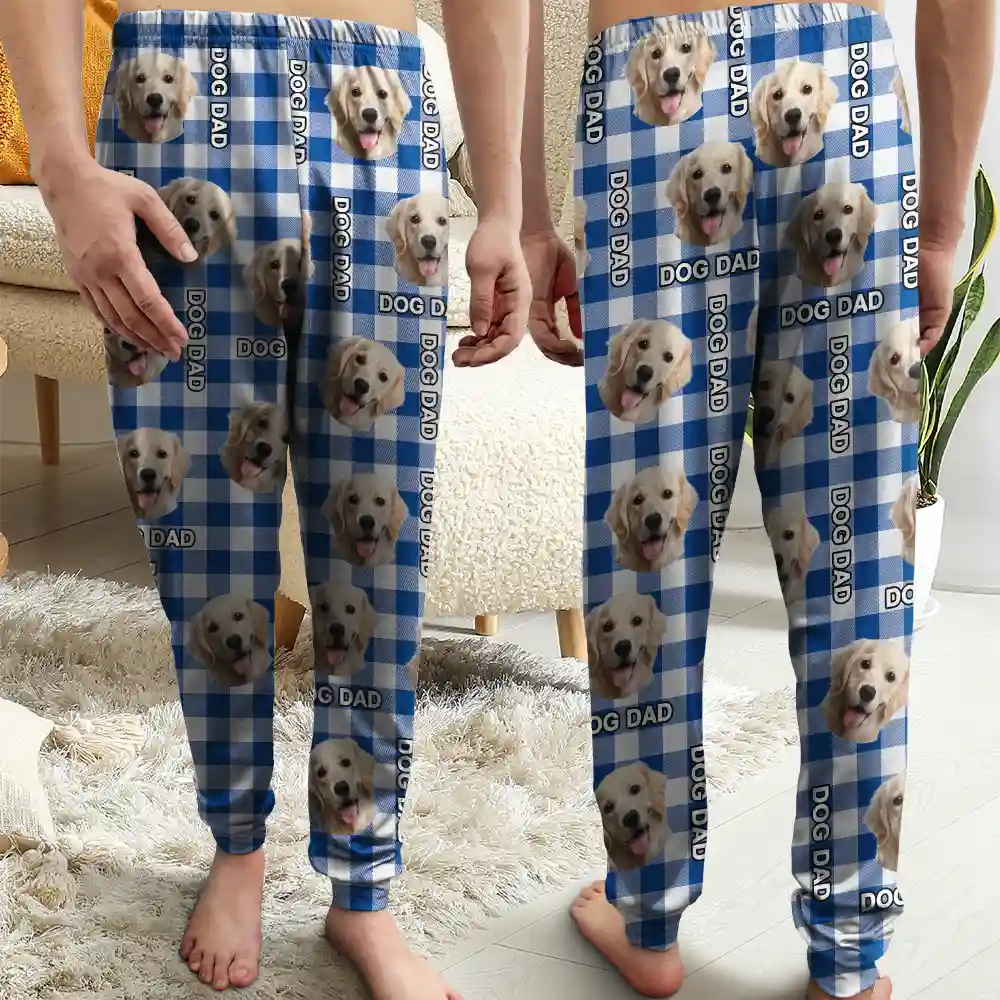 Custom Photo #1 Dad #1 Mom Pet Dad Pet Mom - Personalized Pajama Pants