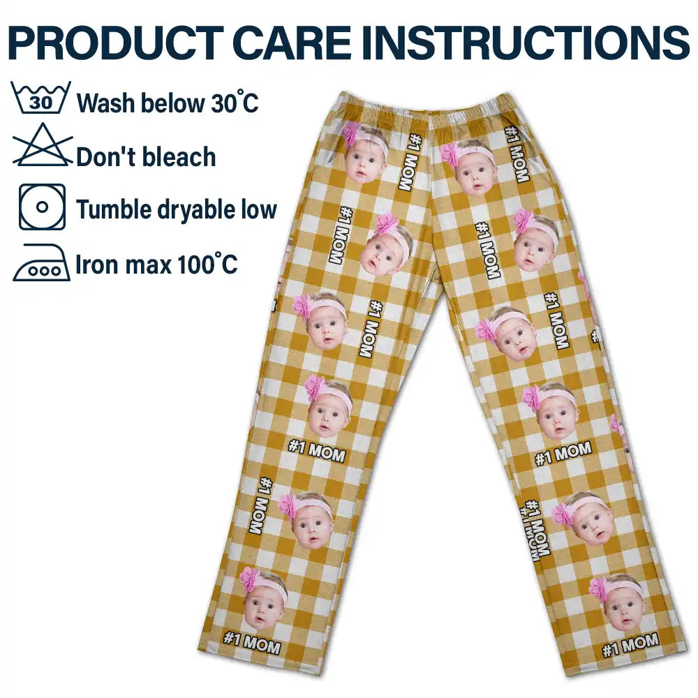 Custom Photo #1 Dad #1 Mom Pet Dad Pet Mom - Personalized Pajama Pants