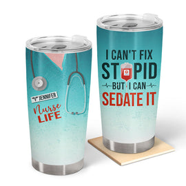 Nurse Sedate It Custom Tumbler