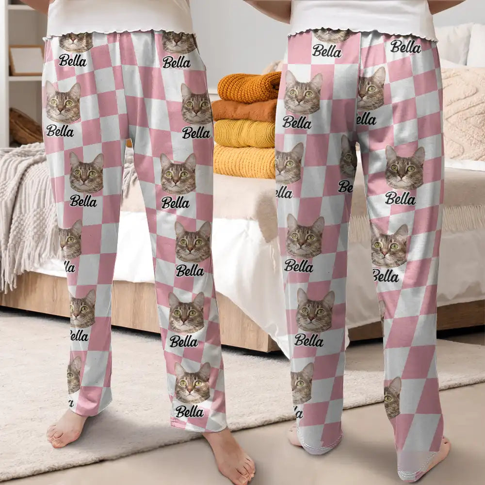 Custom Photo Humans Pet Face - Personalized Pajama Pants