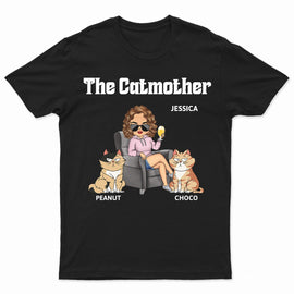 The Cat Mother - Gift For Cat Moms, Cat Lovers, Women, Yourself - Personalized T Shirt