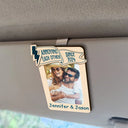 Custom Photo You & Me We Got This - Personalized Custom Shaped Car Visor Clip