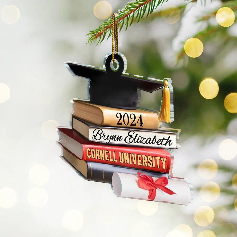 Graduation - School Graduation - Personalized Custom Shaped Acrylic Ornament