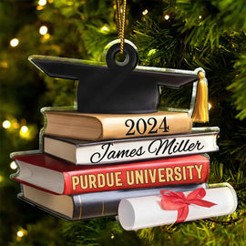 Graduation - School Graduation - Personalized Custom Shaped Acrylic Ornament