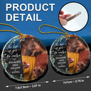 Gift For Couples - Custom Photo Newly Engaged Couple The Best Is Yet To Come - Personalized Circle Glass Ornament