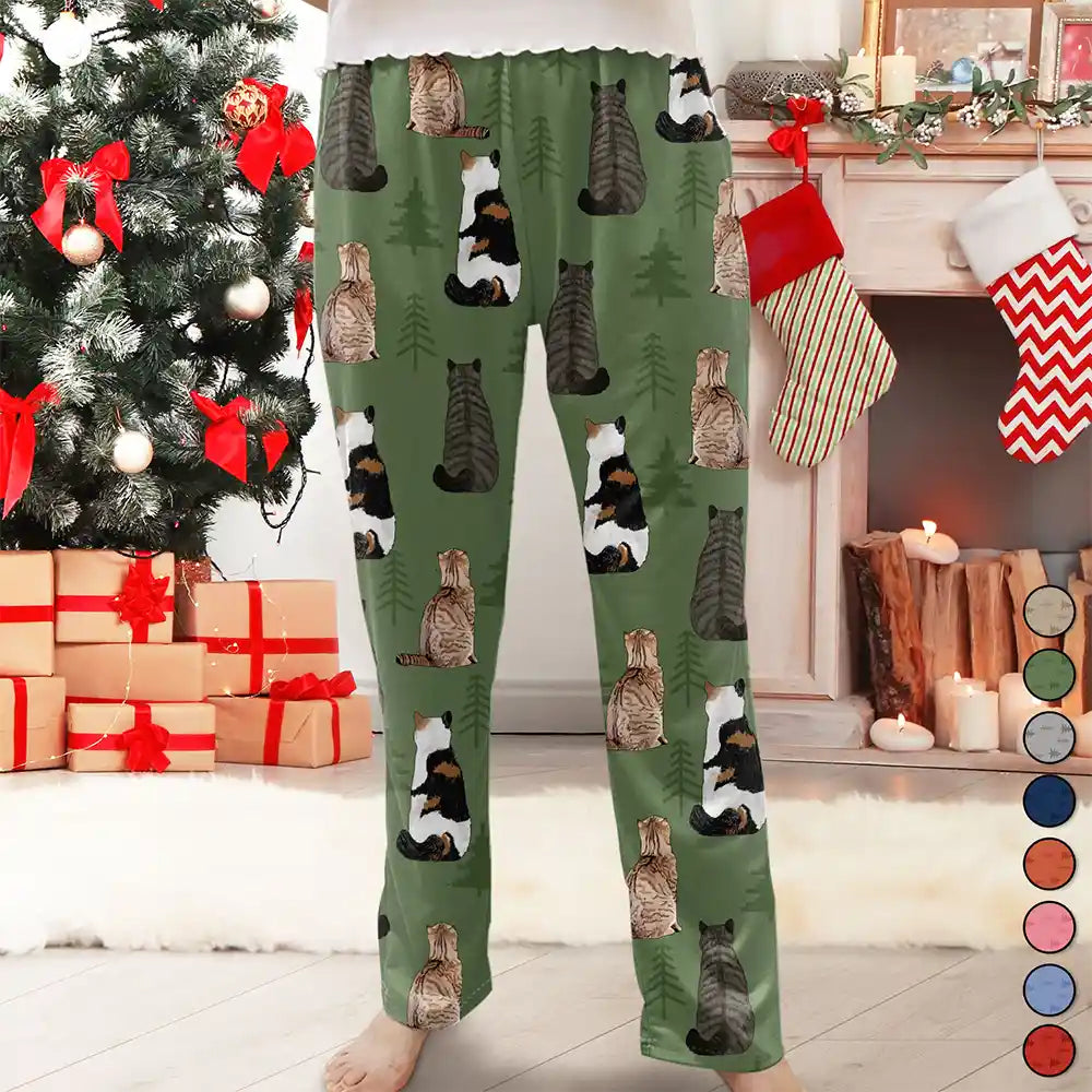 Pet Lovers, Cat Lovers - I Love My Cats - Personalized Pajama Pants