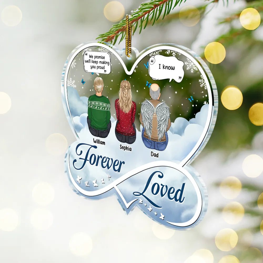 Memorial, Family - Memorial I'll Keep Making You Proud - Personalized Custom Shaped Acrylic Ornament