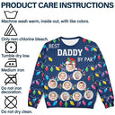 Golf, Gift For Men, Gift For Father, Gift For Grandpa - Custom Photo Best Daddy By Par - Personalized Unisex Ugly Sweater