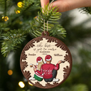 Christmas,Wedding,Gift For Couples,Gift For Husband,Gift For Wife,Gift For Boyfriend,Gift For Girlfriend,Love - Backside Couple Newly Engaged The Best Is Yet To Come - Personalized 2-Layered Wooden Ornament