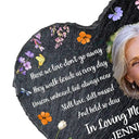 Memorial,Custom Photo,Sad - Custom Photo Those We Love Don't Go Away - Personalized Heart Memorial Garden Stone