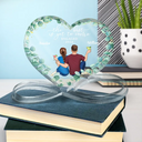 Gift For Couples,Wedding,Gift For Husband,Gift For Wife,Gift For Girlfriend,Gift For Boyfriend,Love - Backside Couple Newly Engaged The Best Is Yet To Come - Personalized Heart Infinity Shaped Acrylic Plaque