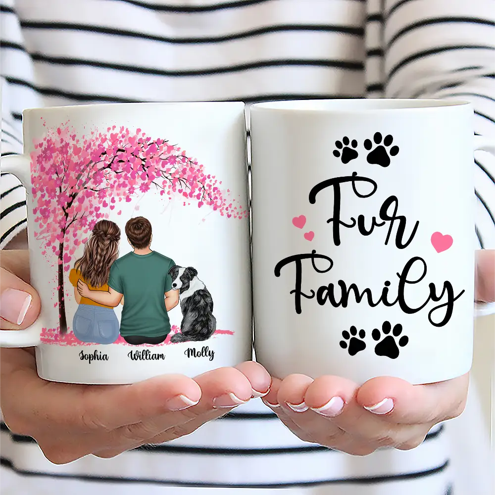 Gift For Couples, Gift For Husband, Gift For Wife, Gift For Boyfriend, Gift For Girlfriend, Pet Lovers, Dog Lovers - You & Me And The Dogs - Personalized Mug