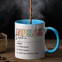 Nurse,Gift For Yourself,Happy - Nurse Name Definition - Personalized Accent Mug