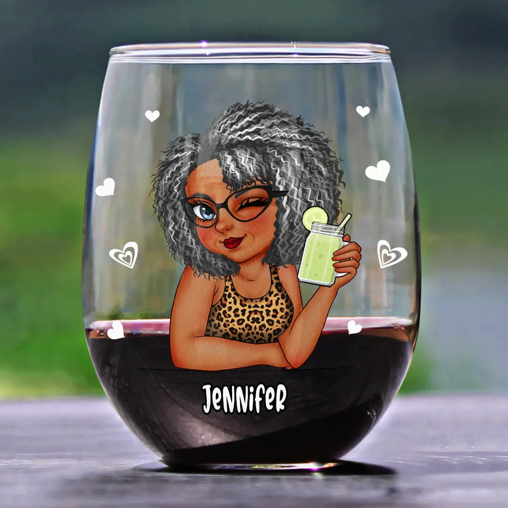 Gift For Mother,Gift For Women,Funny - I'm Not Like A Regular Mom I'm A Cool Mom - Personalized Stemless Wine Glass