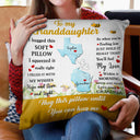 I Hug This Soft Pillow - Gift For Grandkids - Personalized Custom Pillow