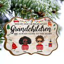 Grandchildren Are Always Close At Heart - Gift For Grandparent - Personalized Wooden Ornament