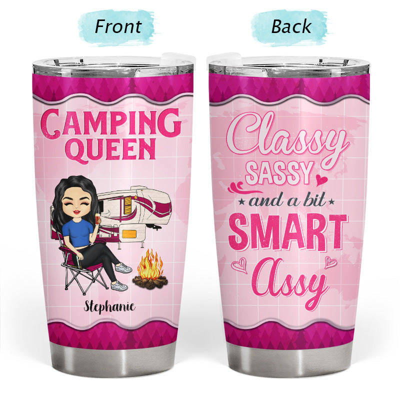 Camping Queen Classy - Gift For Campers - Personalized Custom Tumbler