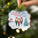 Our Friendship Is Endless - Bestie BFF Christmas Gift - Personalized Custom Wooden Ornament